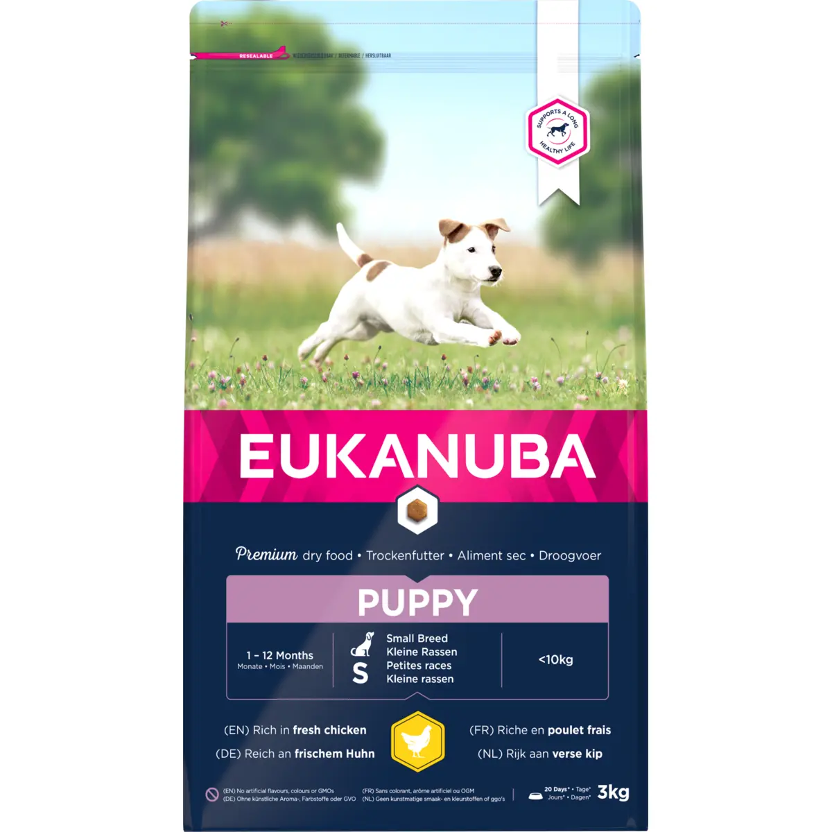 Eukanuba Puppy Small breed 3 kg (kana-riisi)