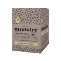 Monster Cat Pouches Kitten Beef / Game 8 x 85g