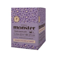 Monster Cat Pouches Senior Chicken/Turkey 8x85g