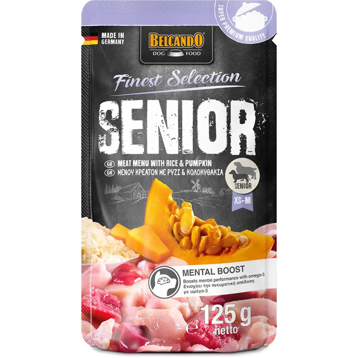 Belcando Senior meat menu with rice&pumpkin 125g