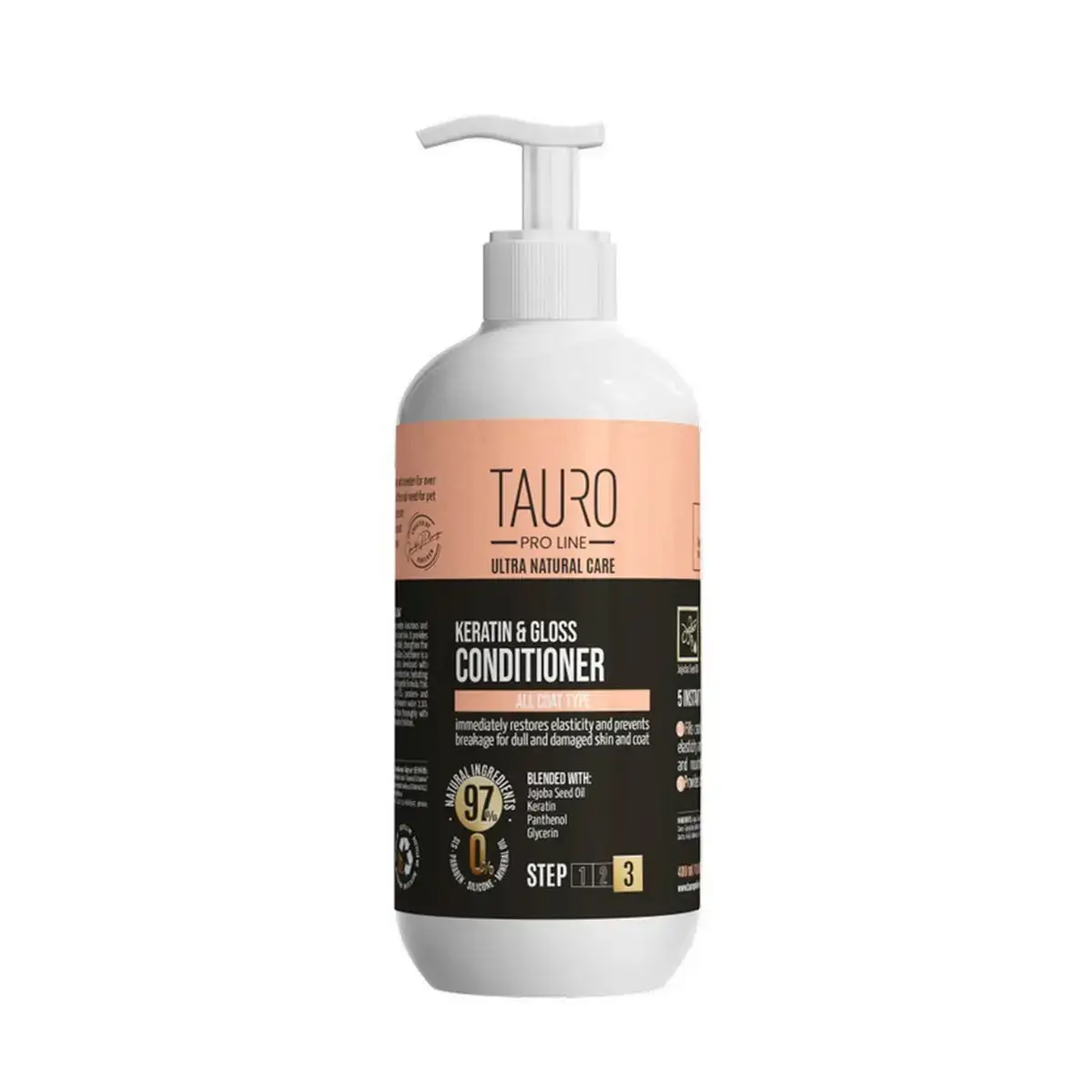 TPL Natural Care Keratin & gloss hoitoaine 400ml, silottava