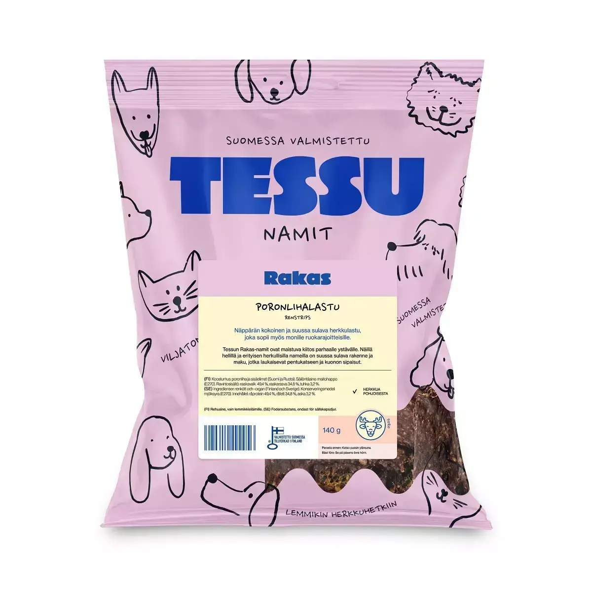Tessu Rakas Poronlihalastu 140g