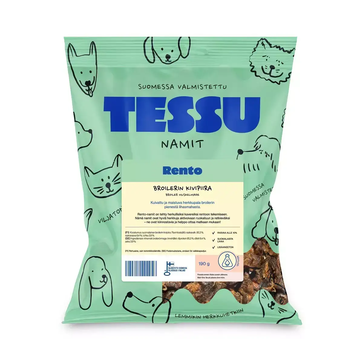 Tessu Rento broilerin kivipiira 190g